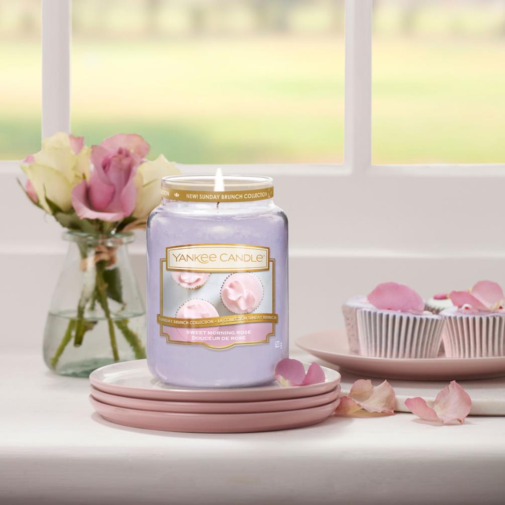 Yankee Candle Sweet Morning Rose Large Jar Extra Image 2